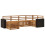 VidaXL vidaXL Outdoor-Sofagarnitur 6 stk. Natur Polyester 2