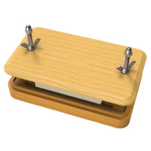 Presse à Tofu en Bambou avec Passoire et Bac D'Égouttage Intégrés, Idéale pour les Blocs de Tofu de 450 G (16 Oz) pour les Amateurs de Tofu.