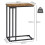 Levede Side Table C Shaped Space Saving for Sofa Bedroom Rustic Brown 2