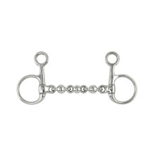 (6in, Silver) Shires Waterford Horse Hanging Cheek Snaffle Bit
