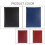 A4 PU Padfolio File Folder Portfolio Business Document Holder Metal Clipboard Pad Document Organizer Holder, A 2