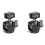 2X for    Panoramic Tripod  + Cold Shoe Mount Adapter for DSLR Camera Tripod Phone Mount Max Load 2.5kg 1