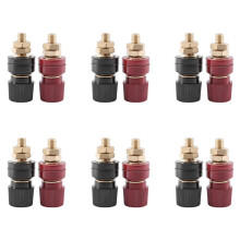12 Stücke Terminal Binding Post, 555 Typ Messing Pillar Terminal Block M8 Gewindedurchmesser Binding Post 220V-380V 200A