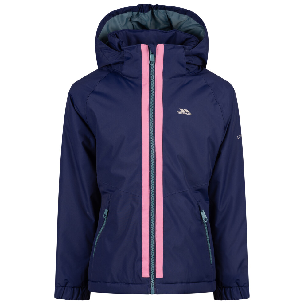 Trespass Girls Padded Waterproof Rain Jacket Rossa Blue 5/6 - Image 2