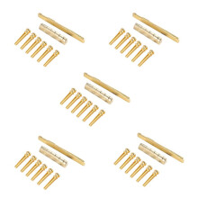 30PCS Guitar Brass Bridge Pins Saddle Nut Replacement Parts for Acoustic Guitar
