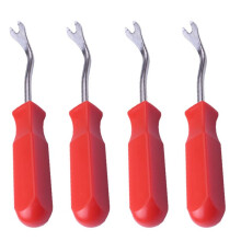 4X Car Door Interior Trim Clip Panel Upholstery Fastener Clip Remover Tool Screwdriver Nail Puller 4 Inch Red