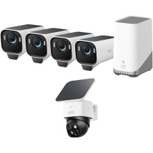 eufyCam S3 Pro 4Cam Kit Solar Outdoor 4K &SoloCam S340 3K 360 2.4GHz WiFi NoFee