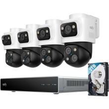 Eufy Security PoE NVR CCTV Camera System S4 Max 16 MP Triple-Lens 2TB Hard Drive