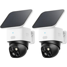eufy Security SoloCam S340(2-Cam) Solar Powered Outdoor Wireless 360 NoFee WiFi