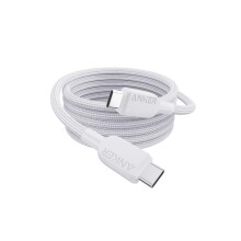Anker 240W USB-C to USB-C Cable, 6 ft Double Braided Nylon Type C Charging Cable