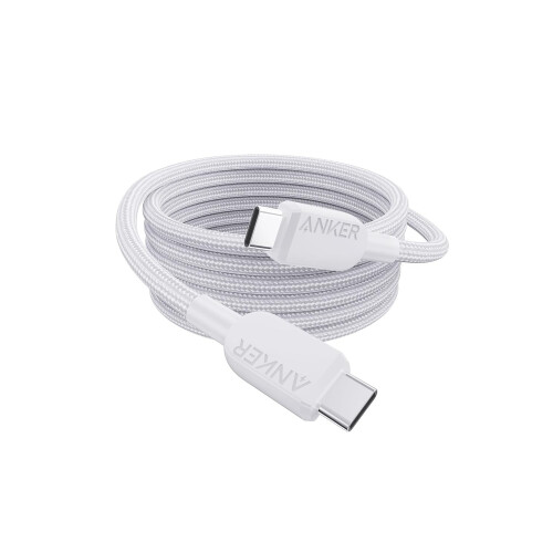 Anker Anker 240W USB-C to USB-C Cable, 6 ft Double Braided Nylon Type C Charging Cable