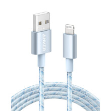 Anker USB-A to Lightning Cable MFi Certified 6ft Durable for iPhone XR/X/8 Plus