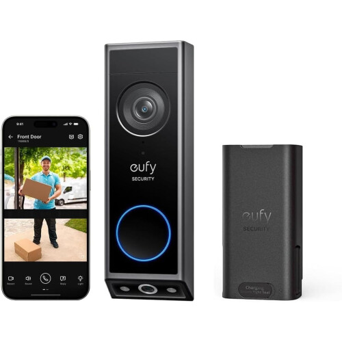 Eufy eufy Security Video Doorbell E340 with Rechargeable Battery, Dual Cameras
