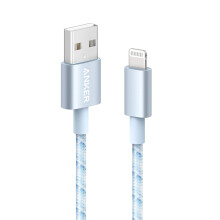 Anker 3ft Lightning Cable Nylon MFi Certified Fast Charging Lifetime Warranty