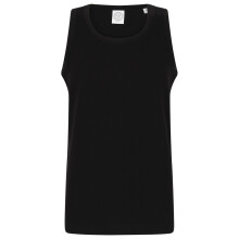 (7-8 Years, Black) SF Minni Childrens/Kids Feel Good Stretch Vest Top