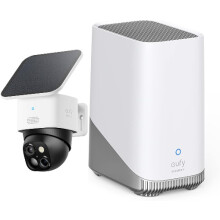 eufy Security SoloCam S340 Solar Outdoor 2.4GHz WiFi 3K&S380 HomeBase 16TB NoFee