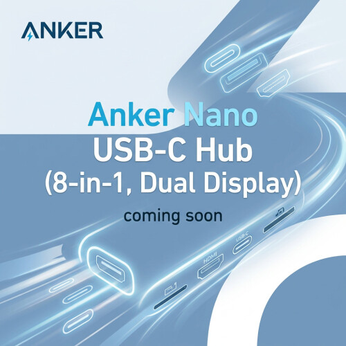 Anker Anker Nano USB-C Hub (8-in-1, Dual Display)