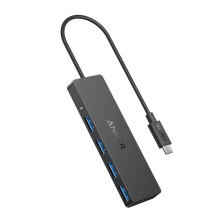 Anker 4-Port USB 3.0 Data Hub Ultra-Slim 5Gbps USB-C OTG Hub with 20 cm cable