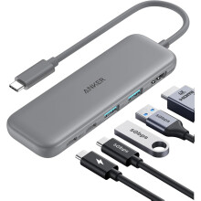 Anker USB C Hub 5-in-1 HDMI Splitter with 4K Display for MacBook Pro Air Dell