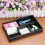 2X 4 Slots Desk Drawer Organizer, Pu Leather Drawer Storage Organizer Divider (Black) 7
