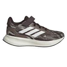 (10 UK Child, Camo Green) Adidas Childrens/Kids 3 Stripes Trainers