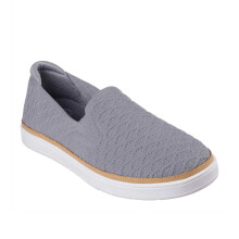 (3.5 UK, Grey) Skechers Womens/Ladies Coast Drive Textured Loafers