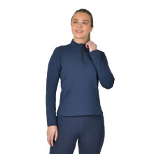 (10 UK, Navy) Dublin Womens/Ladies Brushed Fitted Base Layer Top