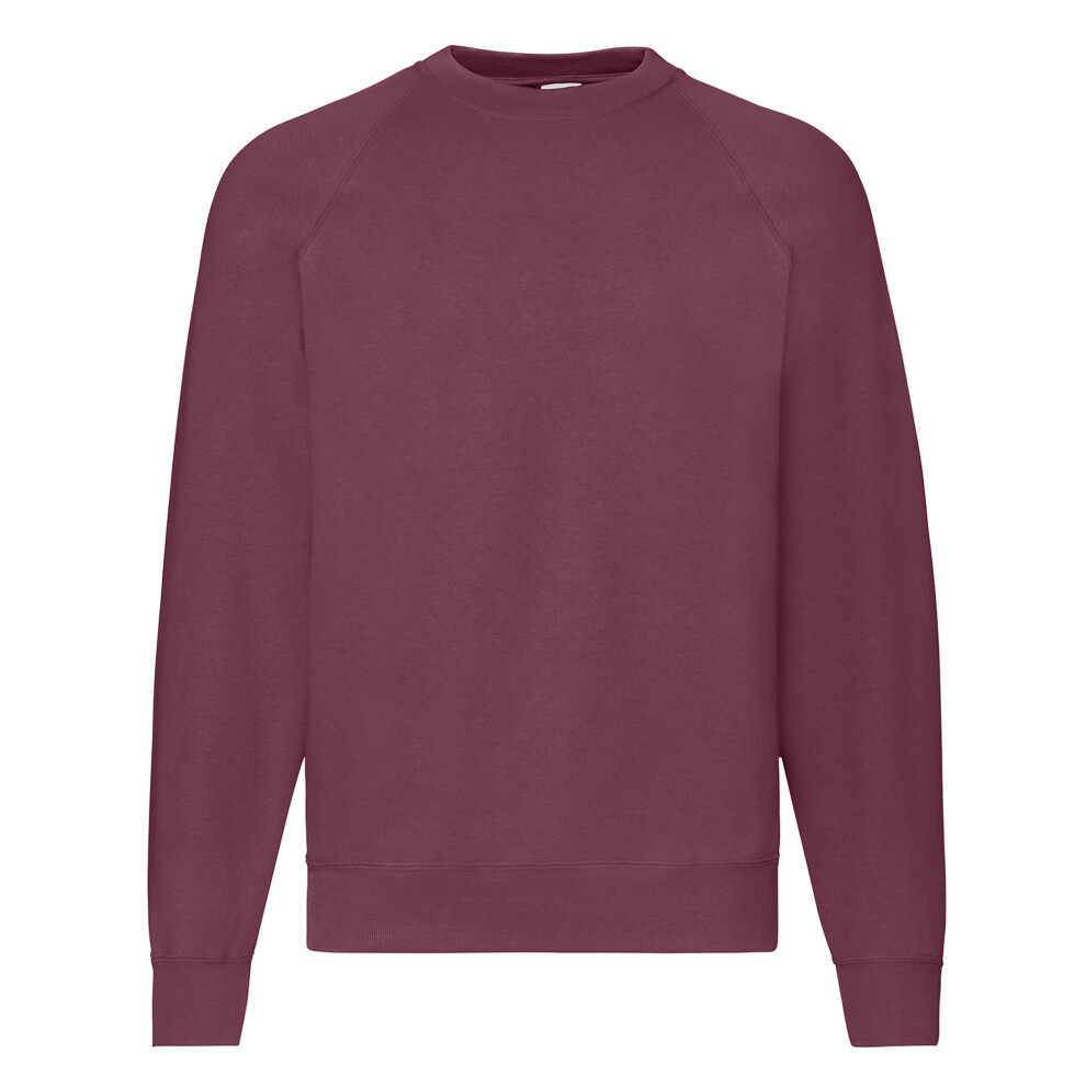 Fruit Of The Loom (Xl, Burgundy) Mens Classic 80/20 Raglan Sweatshirt