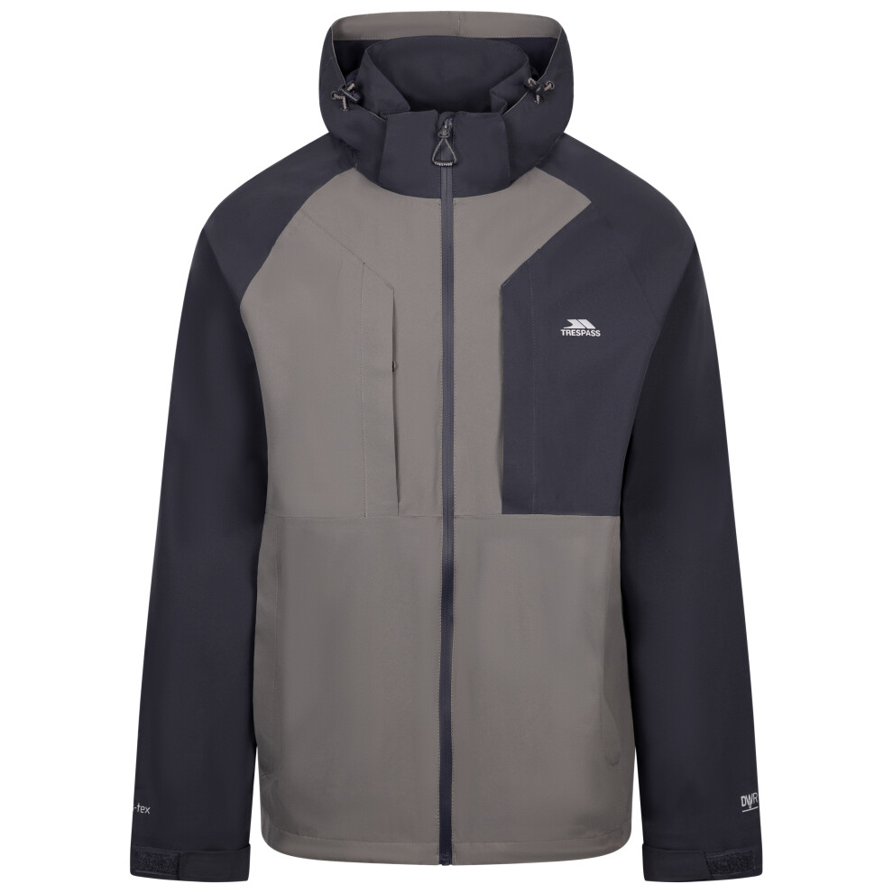 Trespass (S, Storm Grey) Mens Waterproof Jacket - Fala