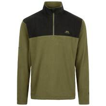 (S, Dark Vine) Trespass Men's 1/2 Zip Neck Fleece - Curtiston