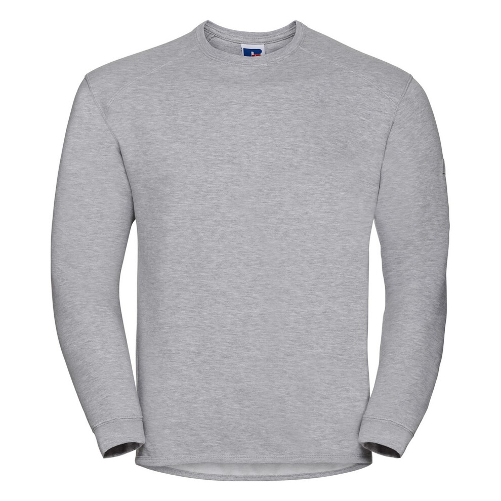 Russell (Xs, Light Oxford) Unisex Adult Heavyweight Sweatshirt