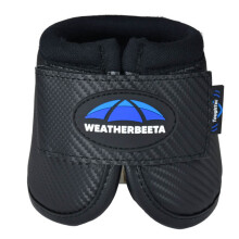 (11cm x 42cm, Black) Weatherbeeta Tough Tec Anatomical Horse Bell Boots (Pack of 2)