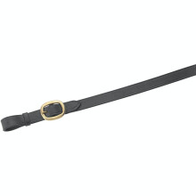 (1.8m x 22mm, Black) Blenheim Leather Horse Lead Rein