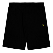 (15-16 Years, Jet Black) Lyle & Scott Childrens/Kids Fleece Logo Shorts