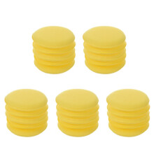 25 X Yellow Car Wax Polish Applicator Pad Large 5inch Soft Foam Sponge Pads