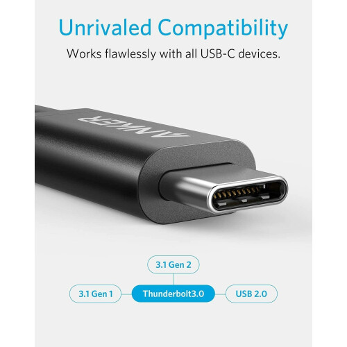 Anker Anker USB-C to USB-C Thunderbolt 3.0 Fast Charging Data Transfer Cable (19.7 in) 2