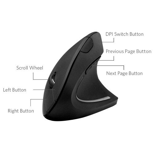 Anker Anker 2.4G Wireless Vertical Ergonomic Optical Mouse 800/1200/1600 DPI for Mac 1