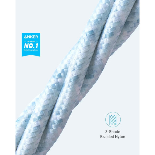 Anker Anker USB-A to Lightning Cable MFi Certified 6ft Durable for iPhone XR/X/8 Plus 1