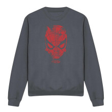 (M, Charcoal) Marvel Unisex Adult Webhead Sweatshirt