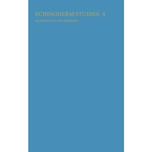 Echinoderm studies 4 1993 by Michel Jangoux Hardcover Book