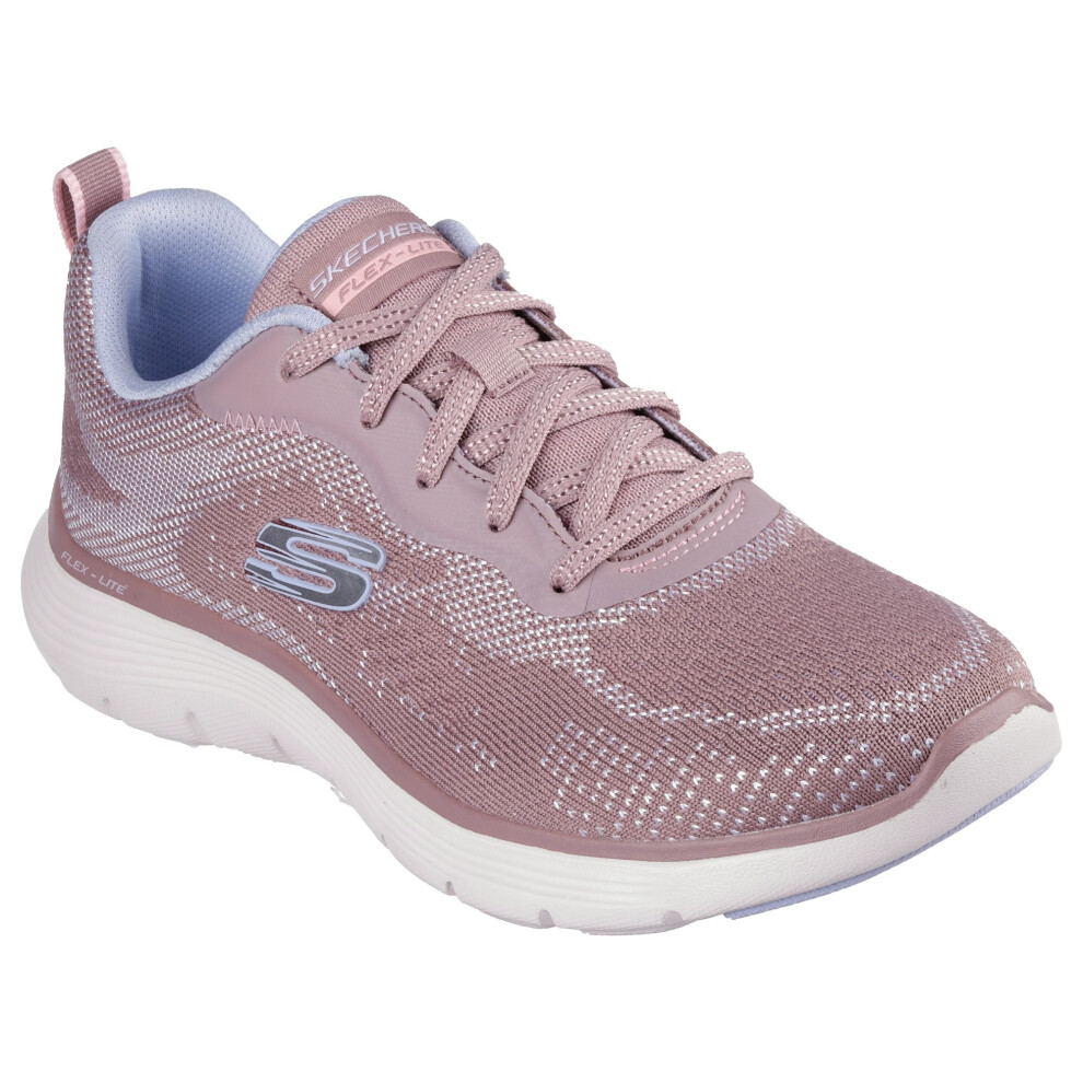 Skechers (8 Uk, Mauve/Light Blue) Womens/Ladies Flex Appeal 5.0 - Crusing Thru Trainers