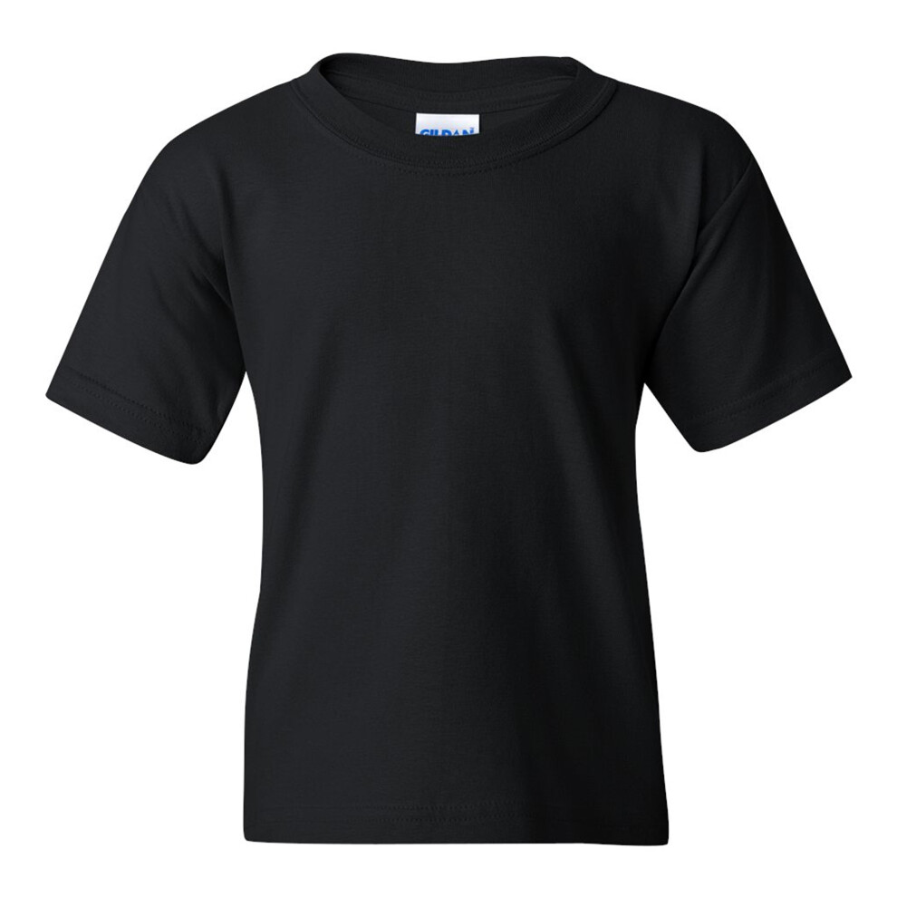 Gildan (4 Years, Black) Childrens/Kids Cotton Heavy T-Shirt