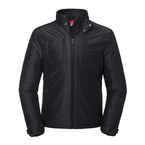 Russell (S, Black) Russell Mens Cross Padded Jacket
