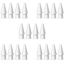 Pack de 20 Embouts de Rechange pour Pointes Pencil pour Pencil 1ère Et 2Nd Génération (Blanc)