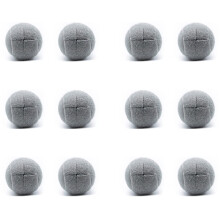 Lot de 12 Balles de Tennis Prédécoupées pour Pieds de Meubles et Protection de , Revêtement En Feutre Résistant et Durable, Gris