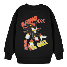 (7-8 Years, Black) Sonic The Hedgehog Boys Bring It On Shadow Sweatshirt