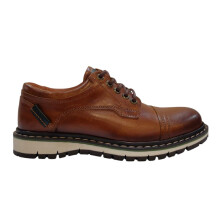 (5 UK, Tan) Firetrap Boys Aubin Mess Leather Shoes