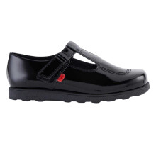 (3 UK, Black) Kickers Girls Fragma T-Bar Shoes