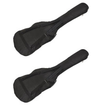 2X Noir Etanche Double Sangles Basse Sac A Dos Housse Etui pour Guitare Basse Electrique 5mm Epaisseur Eponge Rembourree