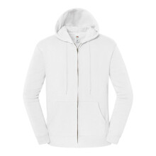 (XL, White) Fruit of the Loom Mens Iconic Premium Full Zip Hoodie